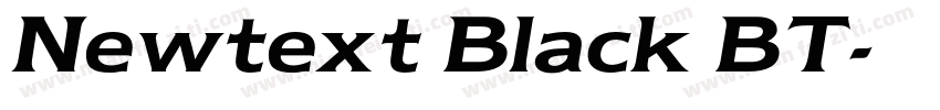 Newtext Black BT字体转换